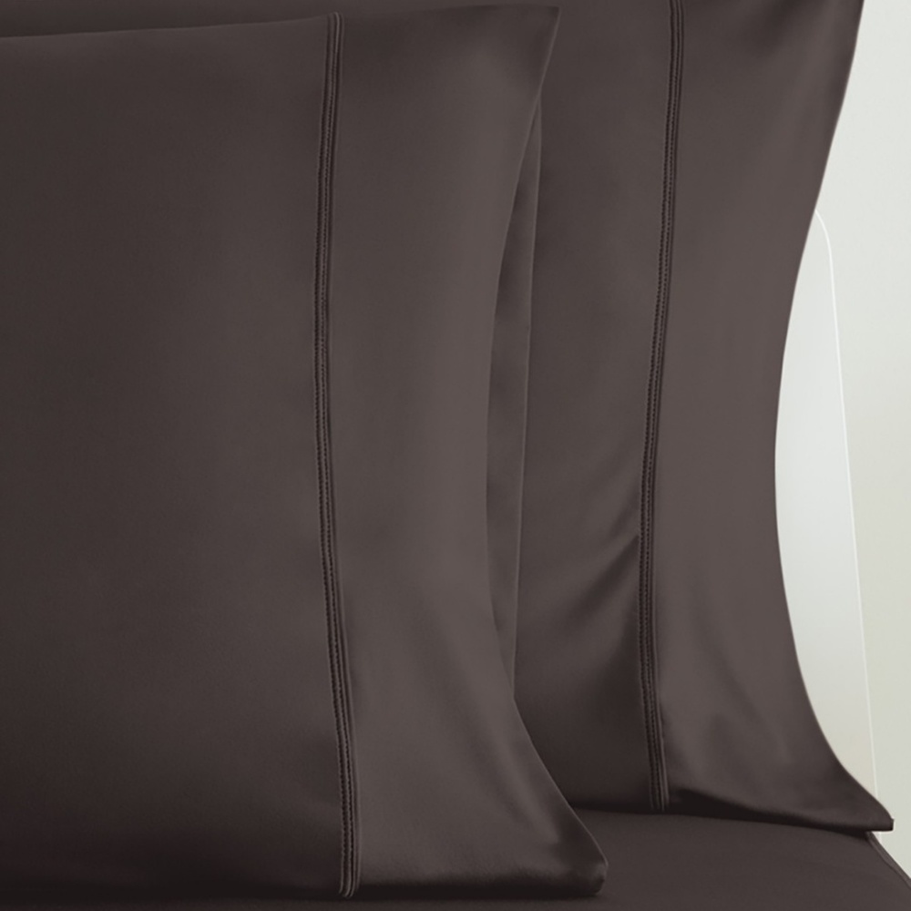 HP🎉SHEEX COPPER King Pillowcases AntiViral ION+ Repair & Rejuvenate NEW CHOCO - Picture 5 of 7